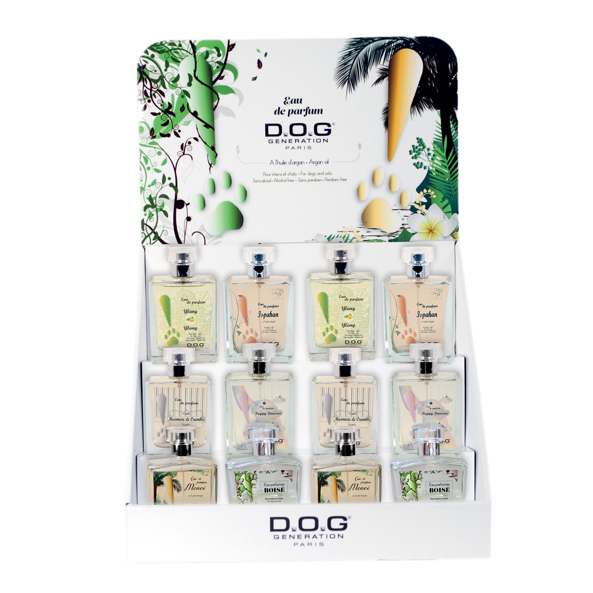 Présentoir de 12 parfums Dog Génération Dog Génération Chadog Diffusion
