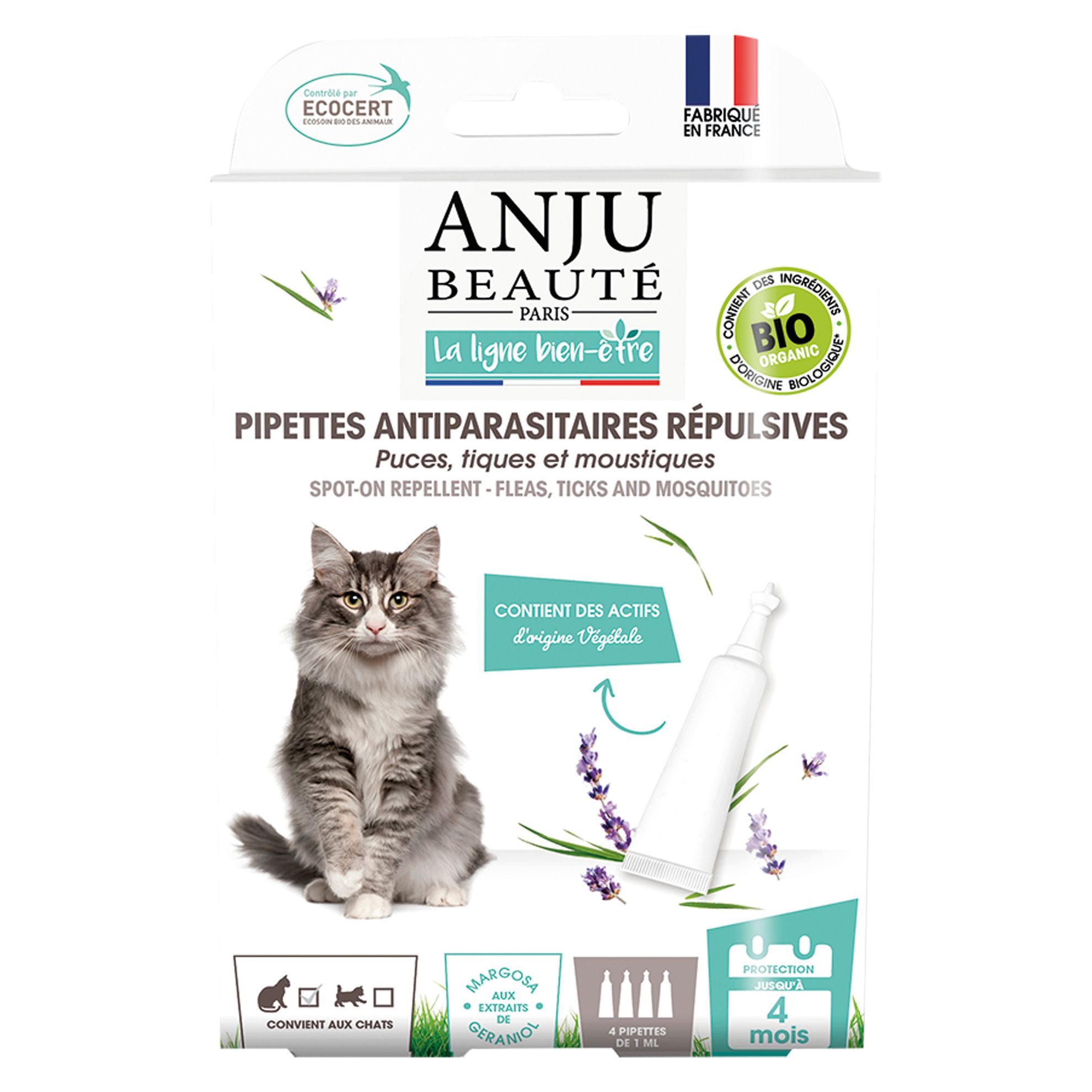 Pipettes Antiparasitaires Repulsives Bio Chat Anju Pipettes Antiparasitaires Pour Chat Natur Animo Notre Passion Vos Animaux