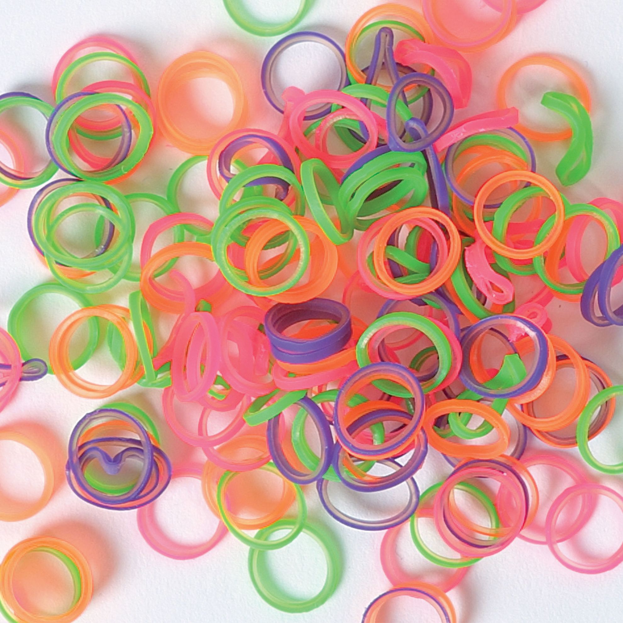 Elastiques Fluos par 100 Diamètre 9 mm Elastiques, Papillotes et