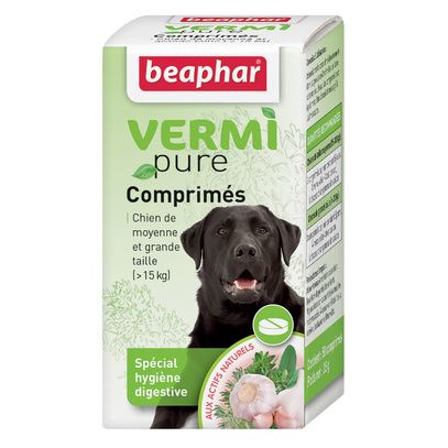 Vermipure Beaphar comprimés pour chien - Digestion - Chadog Diffusion
